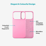 iPhone 17 Pro Epico Silicone Pro Mag+ Deksel - MagSafe Kompatibel - Hot Pink