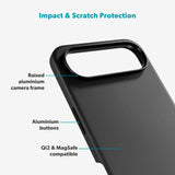 iPhone Air Epico Leather Pro Mag+ Deksel - MagSafe Kompatibel - Svart