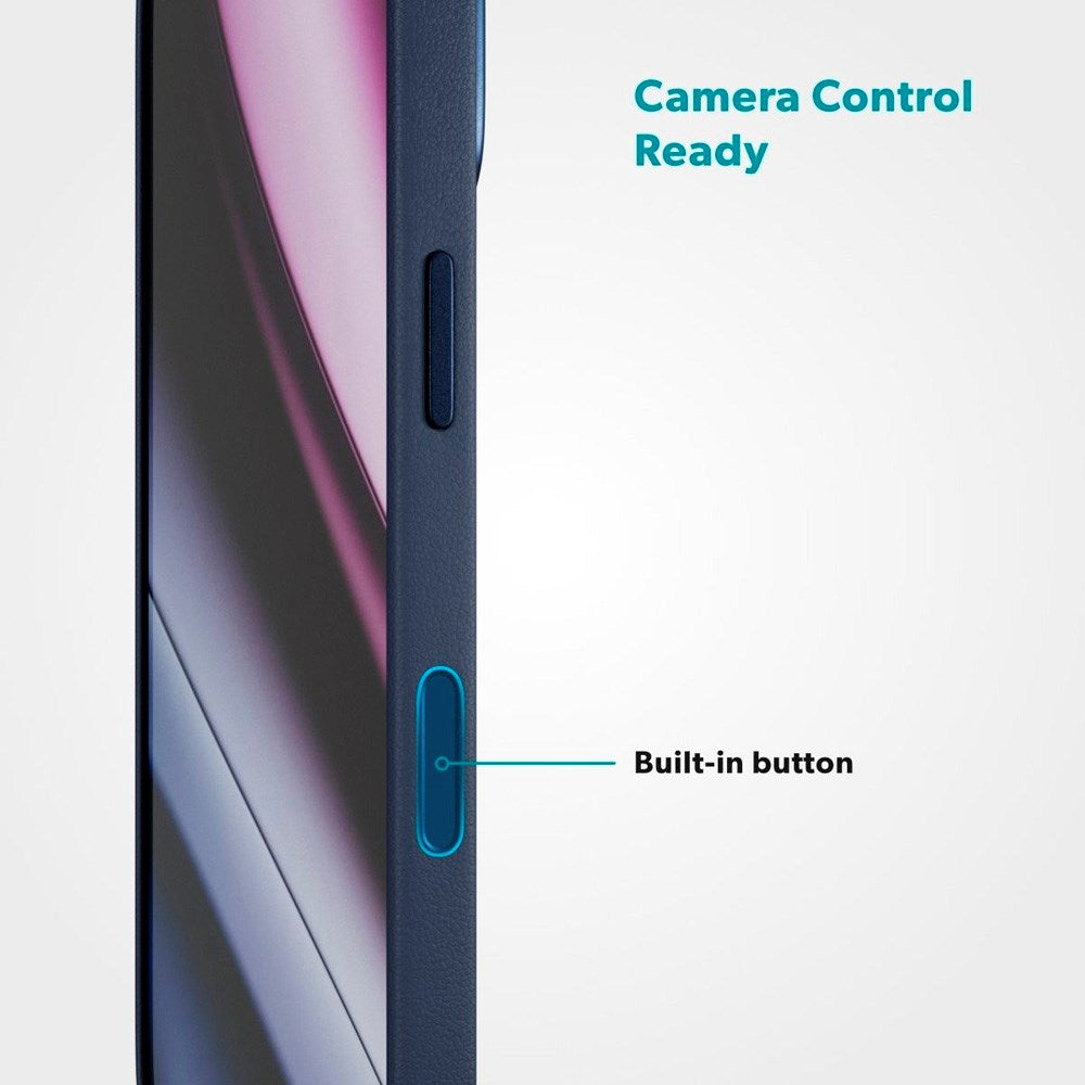 iPhone 17 Epico Leather Pro Mag+ Deksel - MagSafe Kompatibel - Blå