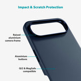 iPhone Air Epico Leather Pro Mag+ Deksel - MagSafe Kompatibel - Blå