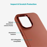 iPhone 17 Epico Leather Pro Mag+ Deksel - MagSafe Kompatibel - Brun