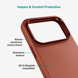 iPhone 17 Pro Max Epico Leather Pro Mag+ Deksel - MagSafe Kompatibel - Brun