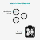 iPhone 17 Pro / 17 Pro Max Epico Glass Lens Kameralinsebeskyttelsesglass m. Monteringsramme - Gjennomsiktig