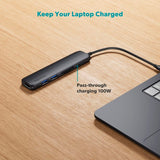 Epico 6-i-1 Aluminium Hub 8K - Midnight