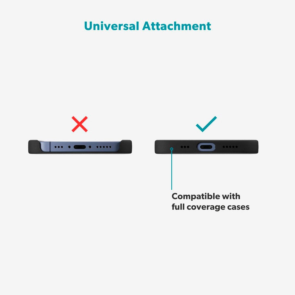 Epico 2-i-1 Mobilstropp m. Integrert USB-C til USB-C Kabel - Beige