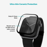 Apple Watch 11 / 10 (42mm) Epico SlimCeramic 3D Glass m. Installasjonsverktøy - Gjennomsiktig