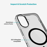 iPhone 17 Epico SlimGlass Pro Mag+ Deksel - MagSafe Kompatibel - Svart