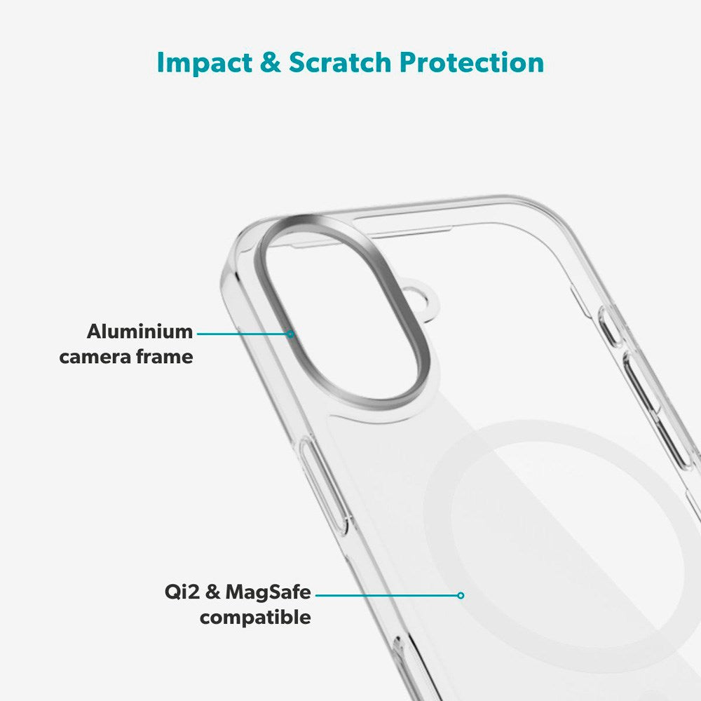 iPhone 17 Epico SlimGlass Pro Mag+ Deksel - MagSafe Kompatibel - Gjennomsiktig