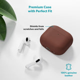 Apple AirPods Pro (3. gen.) Epico Ekte Skinn Deksel - Brun