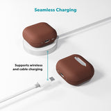 Apple AirPods Pro (3. gen.) Epico Ekte Skinn Deksel - Brun