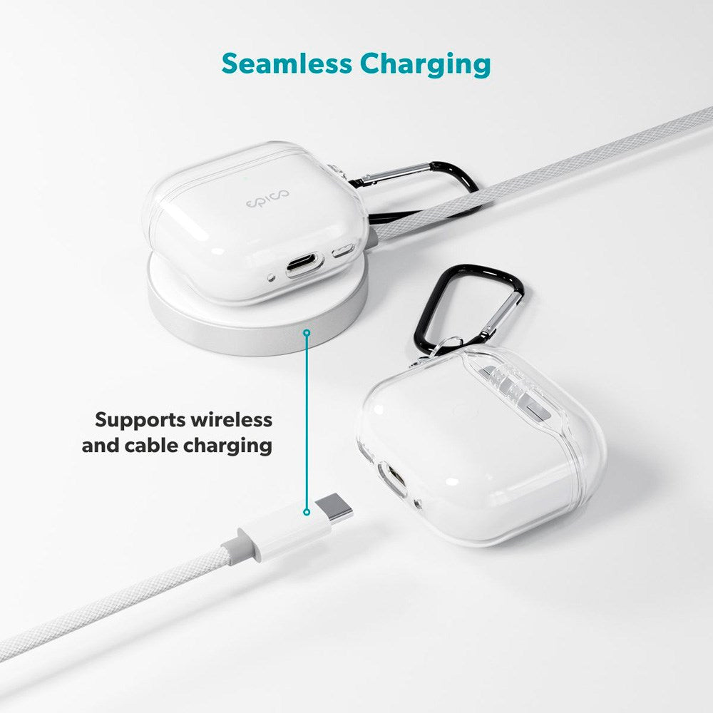 Apple AirPods Pro (3. gen.) Epico Transparent Deksel - Gjennomsiktig