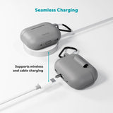 Apple AirPods Pro (3. gen.) Epico Outdoor Silicone Deksel - Grå