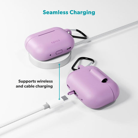 Apple AirPods Pro (3. gen.) Epico Outdoor Silicone Deksel - Lilla