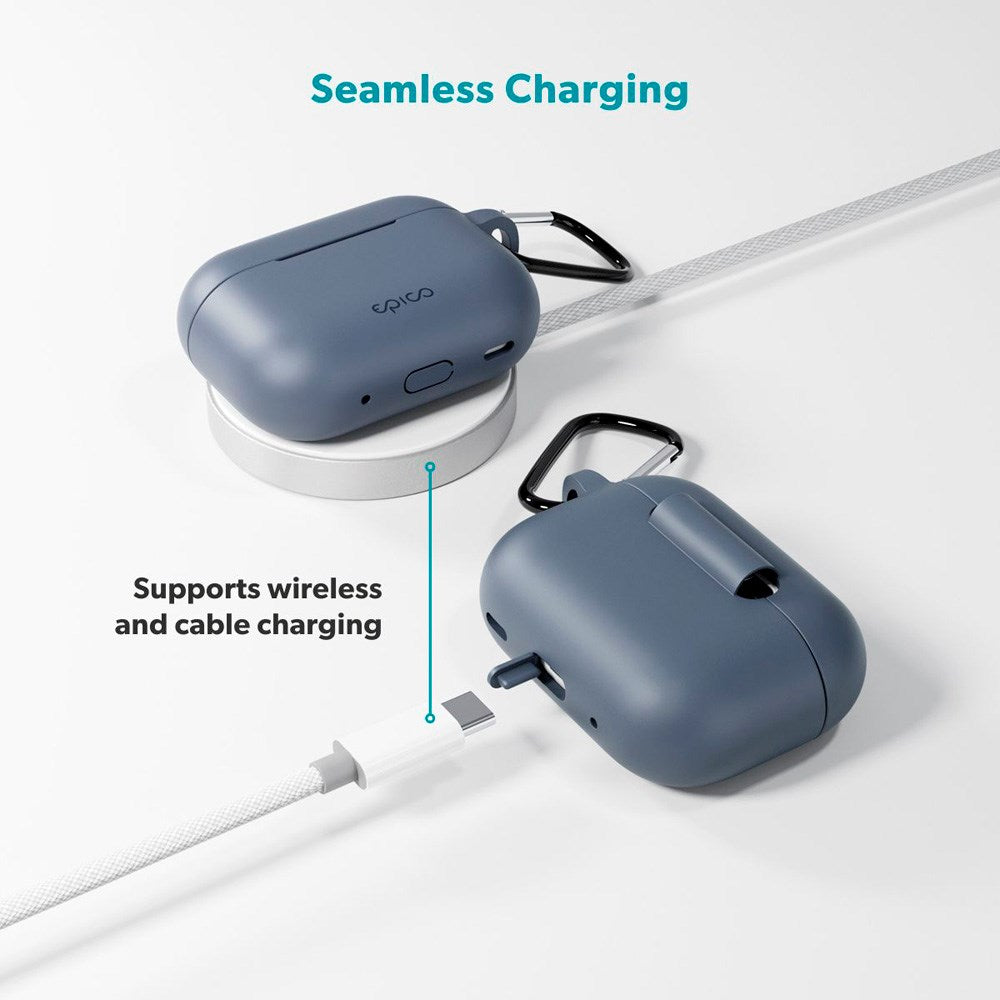 Apple AirPods Pro (3. gen.) Epico Outdoor Silicone Deksel - Blå