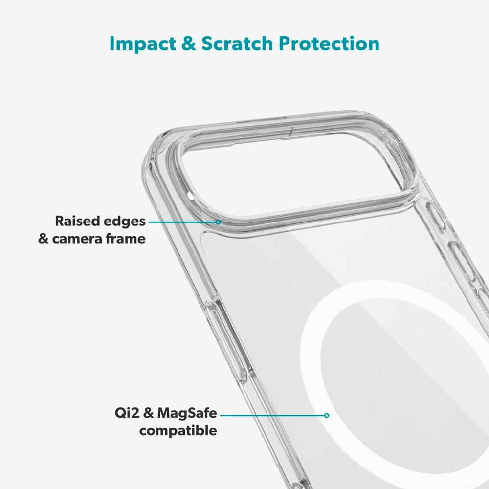 iPhone Air Epico Beskyttelsessett - MagSafe Deksel & Skjermbeskytter - Gjennomsiktig