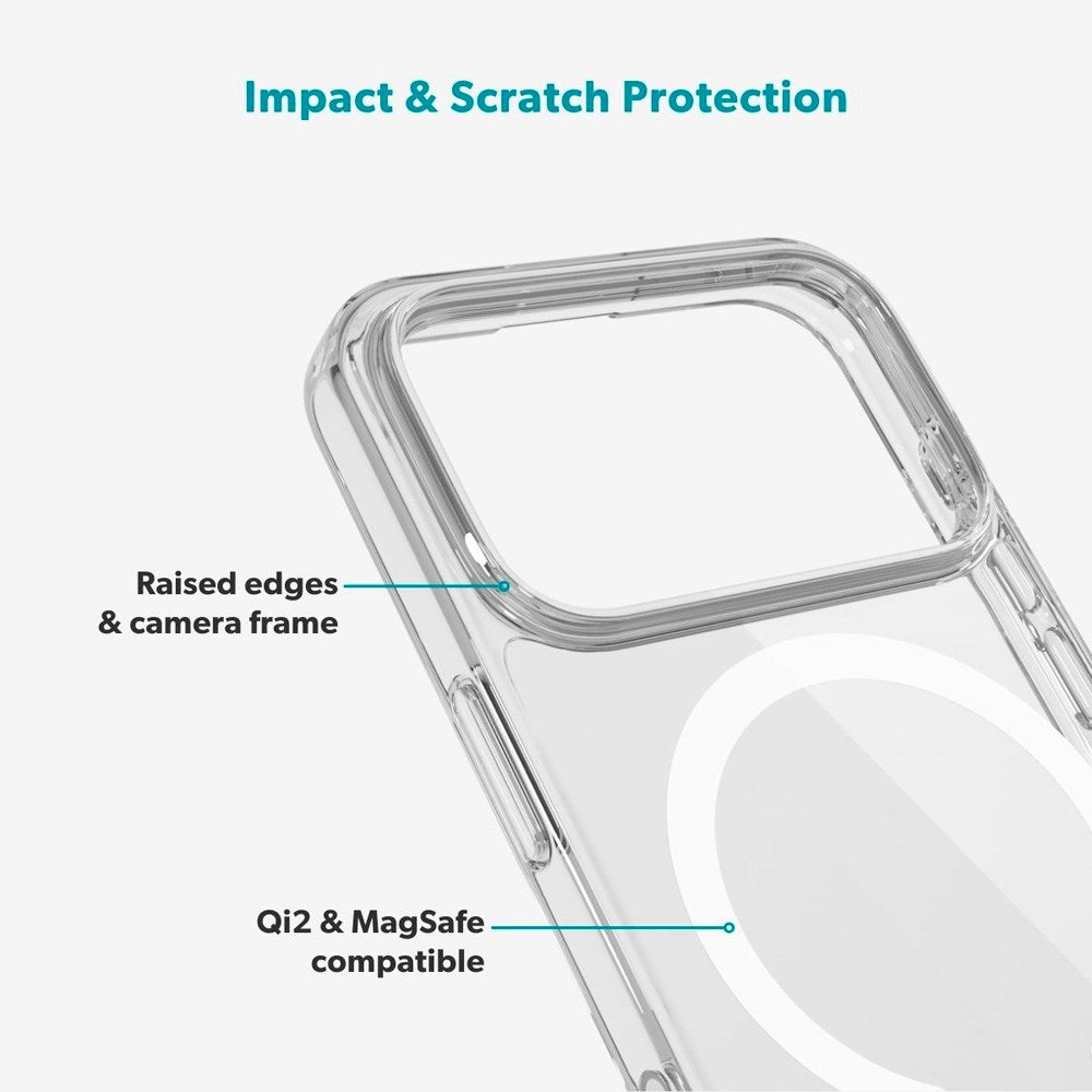 iPhone 17 Pro Max Epico Beskyttelsessett - MagSafe Deksel & Skjermbeskytter - Gjennomsiktig