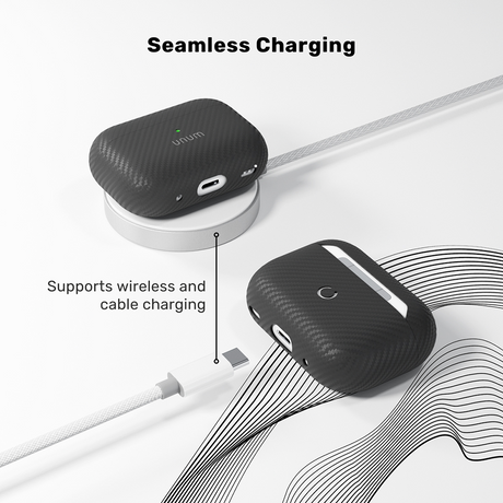 Appel AirPods Pro (3. gen.) Epico UNUM Aramid Deksel - Svart