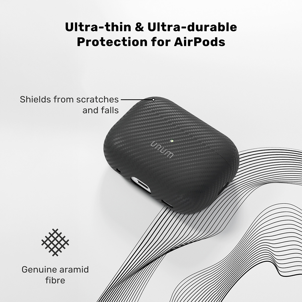 Appel AirPods Pro (3. gen.) Epico UNUM Aramid Deksel - Svart
