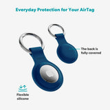 Apple AirTag 1. & 2. Gen. Epico Silikon Deksel - Mørkblå