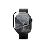 Apple Watch SE / 6 / 5 / 4 (44mm) Epico 3D+ Flexiglass m. Installasjonsramme - Gjennomsiktig / Svart Kant