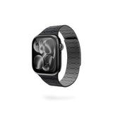 Apple Watch (38/40/SE/41/42) Epico Magnetic+ Silikone Klokkereim - Svart / Grå