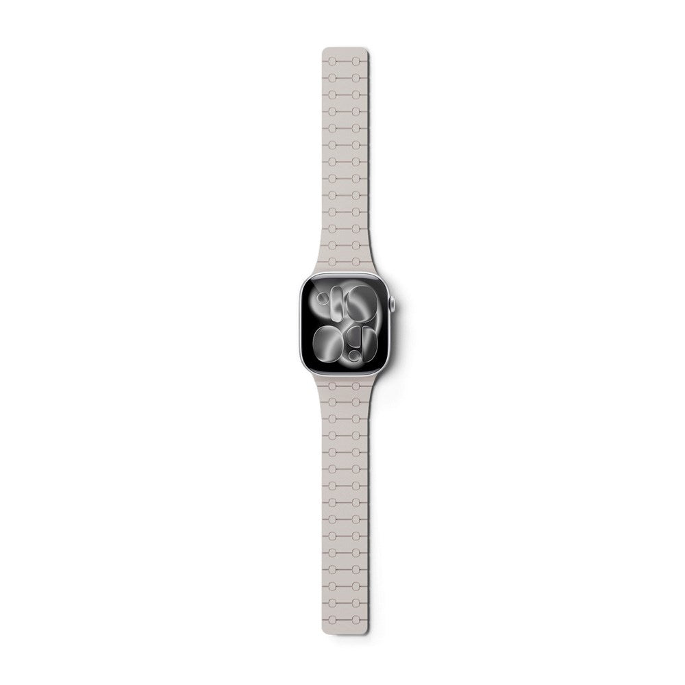 Apple Watch (38/40/SE/41/42) Epico Magnetic+ Silikone Klokkereim - Starlight / Rosa