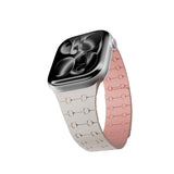 Apple Watch (42/44/SE/45/46/49) Epico Magnetic+ Silikone Klokkereim - Starlight / Rosa