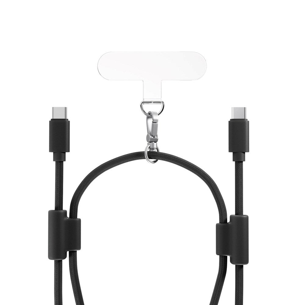 Epico Mobilstropp med Innebygd 60W USB-C til USB-C-Kabel – Svart