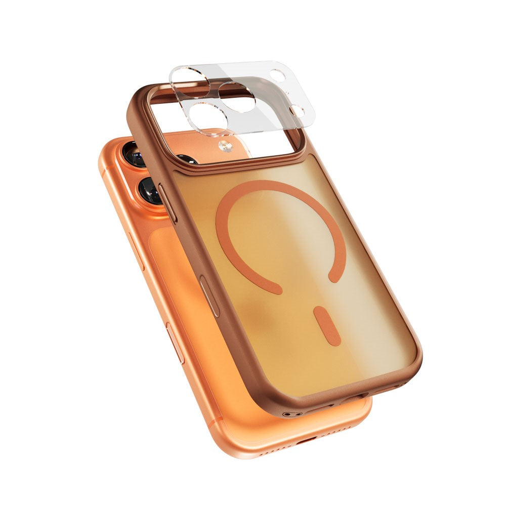 iPhone 17 Pro Epico HeroMatte Pro Mag+ Deksel m. Kamerabeskyttelse - MagSafe Kompatibel - Oransje