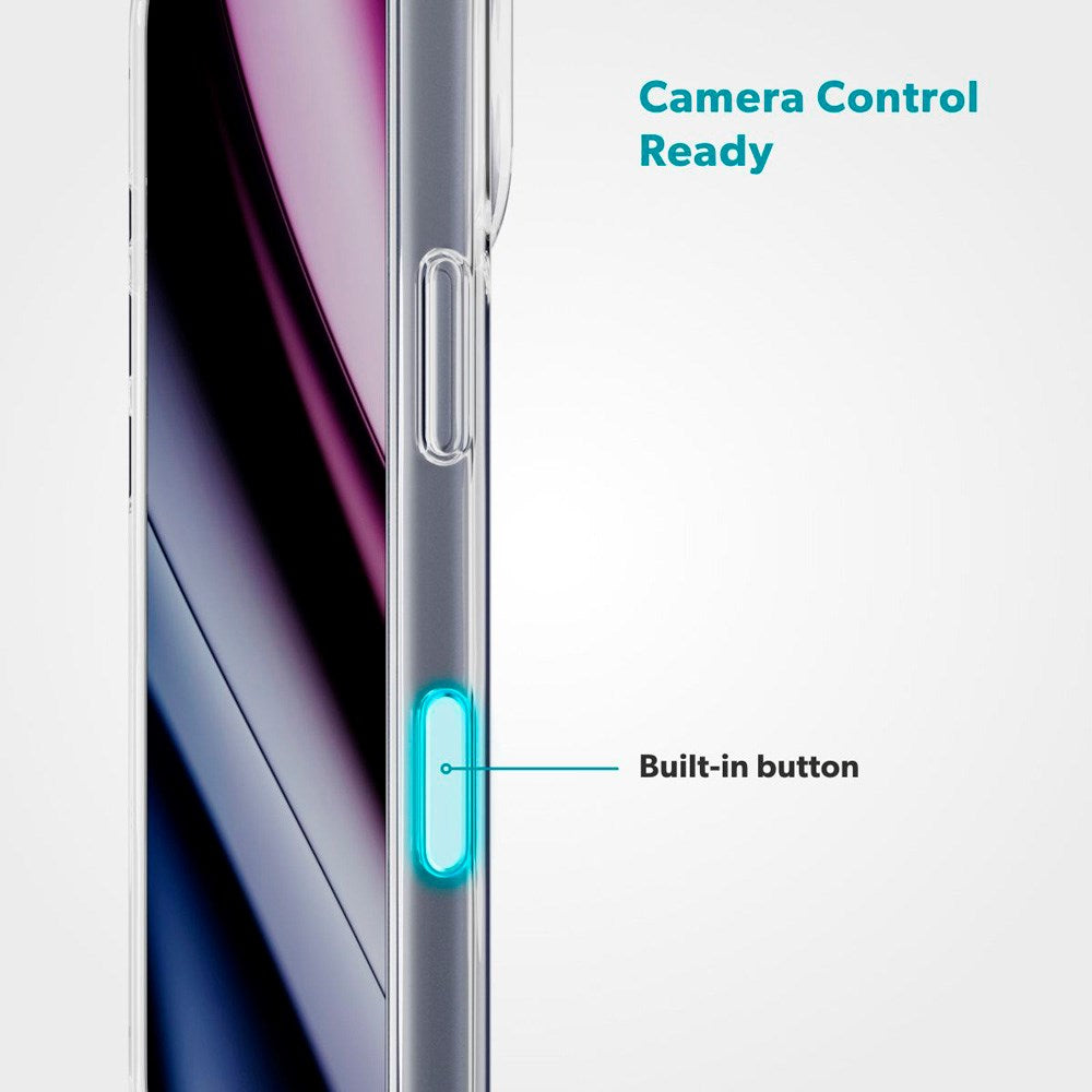 iPhone 17 Pro Epico Tile Mag+ Deksel - MagSafe Kompatibel - Gjennomsiktig / Blå