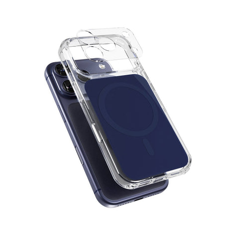 iPhone 17 Pro Epico Tile Mag+ Deksel - MagSafe Kompatibel - Gjennomsiktig / Blå