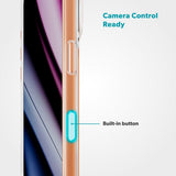 iPhone 17 Pro Epico Tile Mag+ Deksel - MagSafe Kompatibel - Gjennomsiktig / Oransje