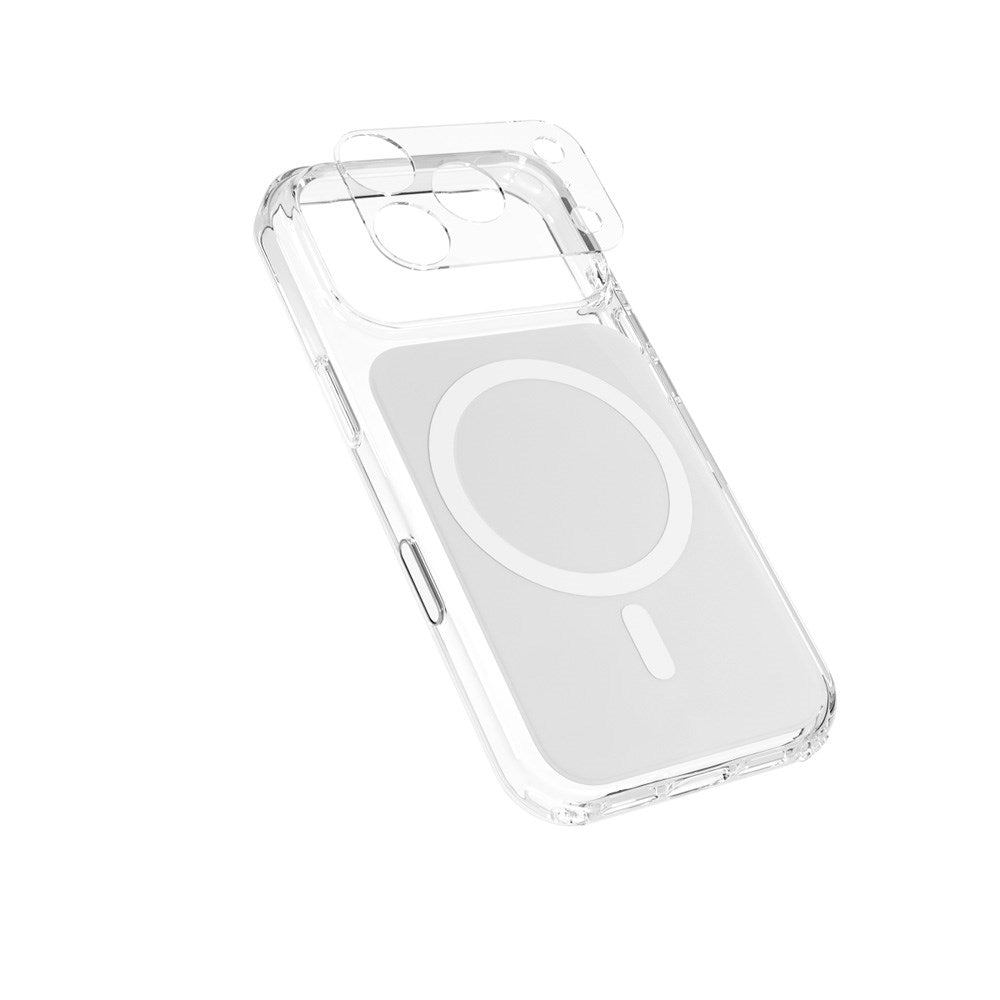 iPhone 17 Pro Max Epico Tile Mag+ Deksel - MagSafe Kompatibel - Gjennomsiktig / Hvit