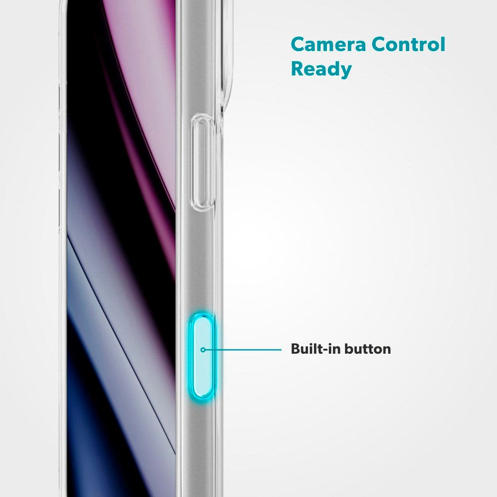 iPhone 17 Pro Max Epico Tile Mag+ Deksel - MagSafe Kompatibel - Gjennomsiktig / Hvit