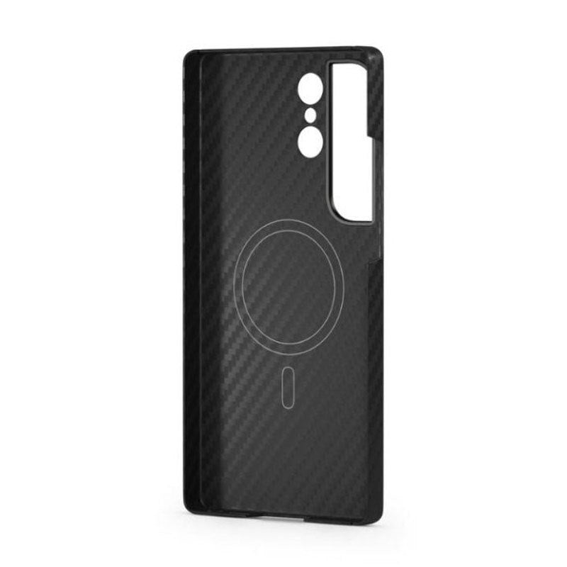 Samsung Galaxy S26+ (Plus) Spello Mag+ Carbon Deksel - MagSafe Kompatibel - Svart