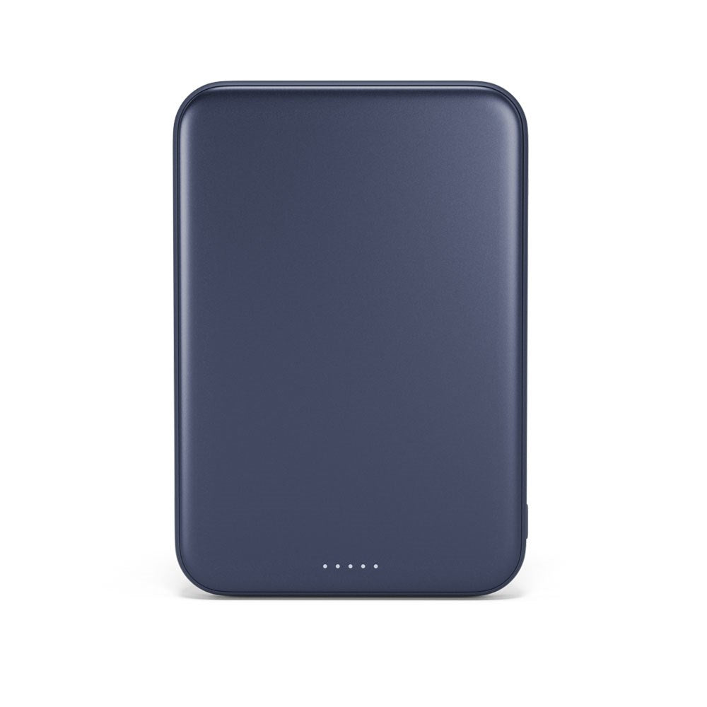 Epico UltraPack EM75 Alu Mag+ Trådløs PowerBank - 25W & 10.000 mAh - Qi2 / MagSafe Kompatibel - Blå