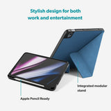 iPad 11" (2025) / 10.9" (2024 / 2022) Epico SolidWoven Flip Deksel - Blå
