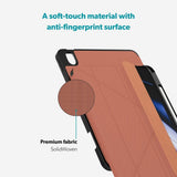 iPad 11" (2025) / 10.9" (2024 / 2022) Epico SolidWoven Flip Deksel - Sienna