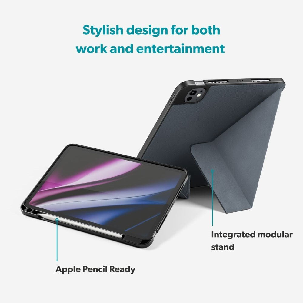 iPad Air 11-10.9" (2026-2020) / Pro 11" (2022-2018) Epico SolidWoven Flip Deksel - Svart