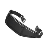 Spello Justerbart Løpebelte med 3 Lommer - Maks. 18 cm - Svart
