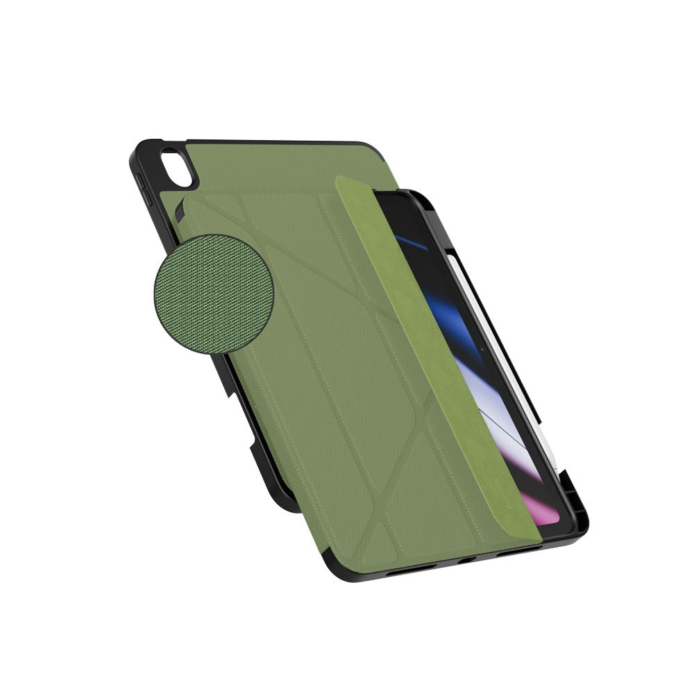 iPad 11" (2025) / 10.9" (2024 / 2022) Epico SolidWoven Flip Deksel - Grønn