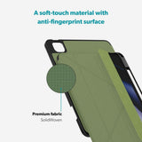 iPad Air 11-10.9" (2026-2020) / Pro 11" (2022-2018) Epico SolidWoven Flip Deksel - Grønn
