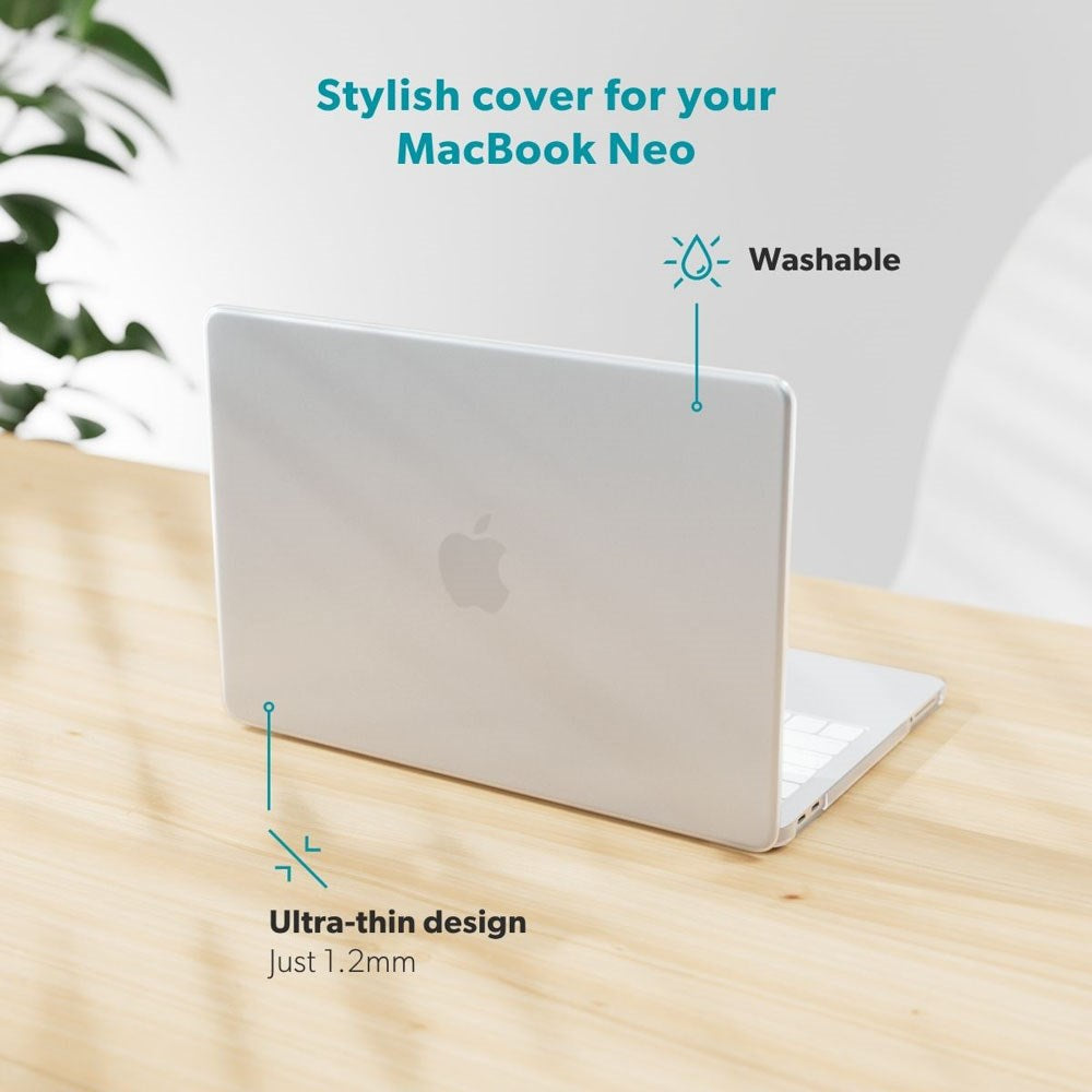 MacBook Neo 13 A18 Pro (2026) Epico Slim Shell - Matt Gjennomsiktig