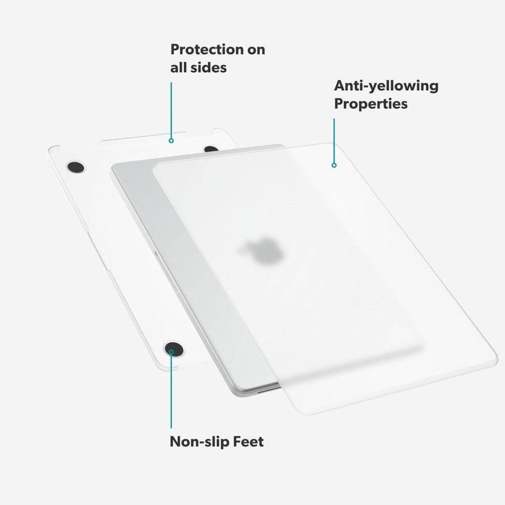 MacBook Neo 13 A18 Pro (2026) Epico Slim Shell - Matt Gjennomsiktig