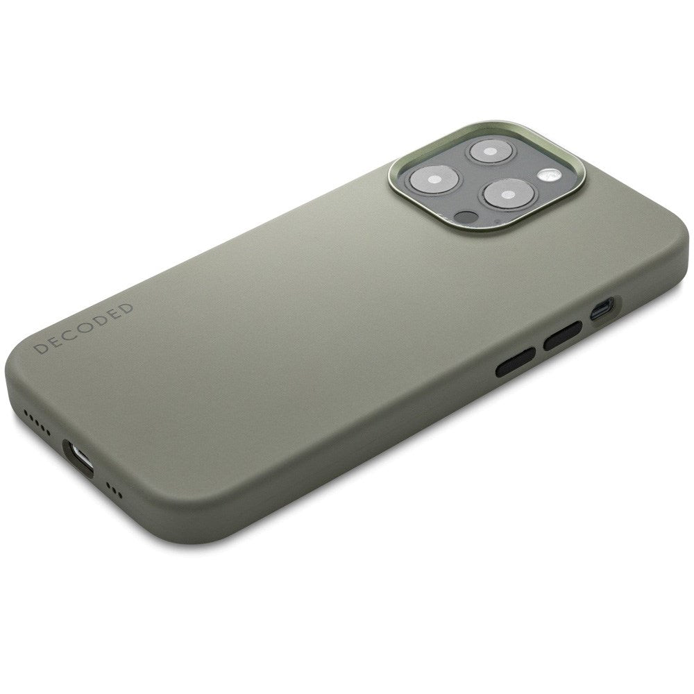 Decoded iPhone 13 Pro AntiMicrobial Silikondeksel - MagSafe-kompatibel - Olive