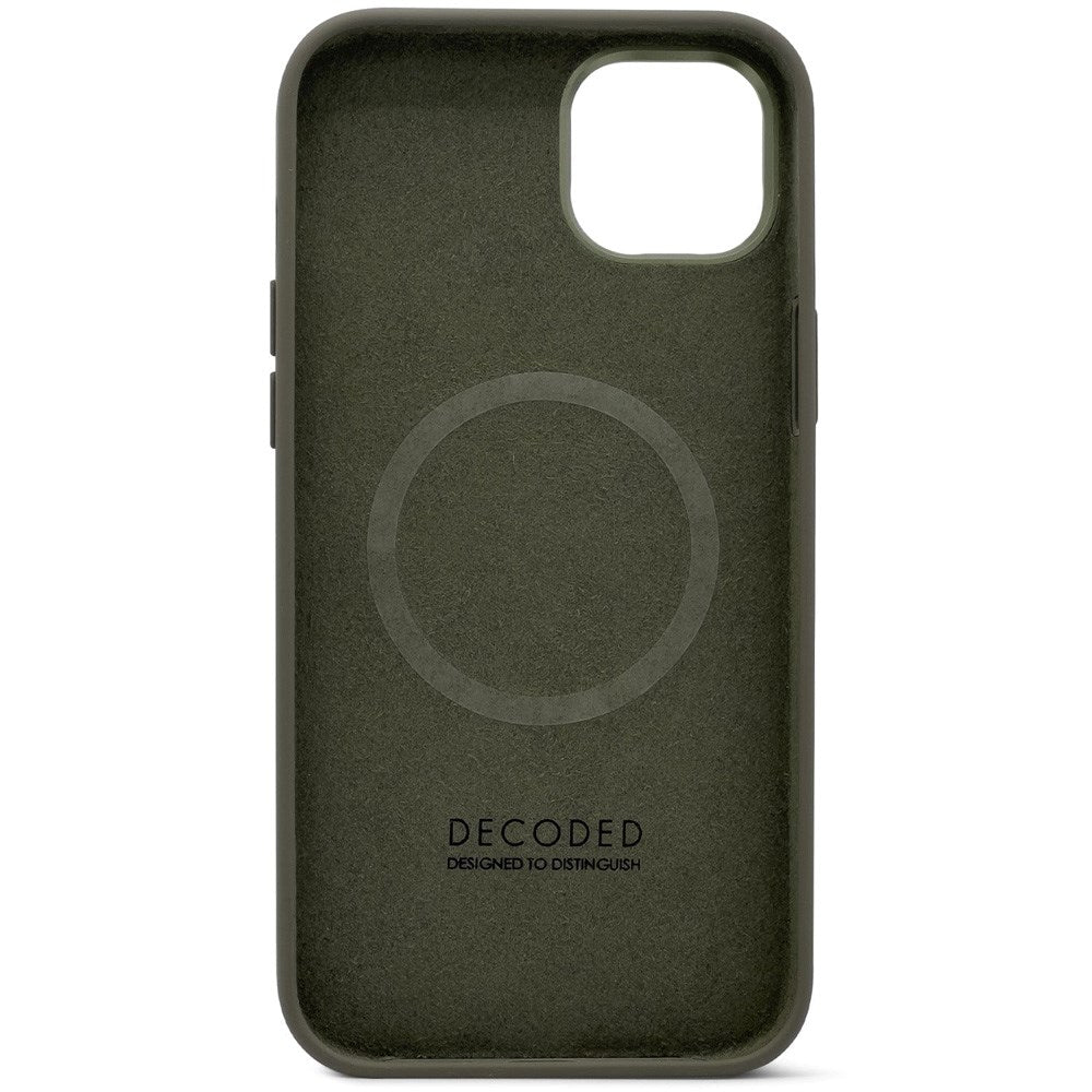 Decoded iPhone 14 AntiMicrobial Silikondeksel - MagSafe-kompatibel - Olive