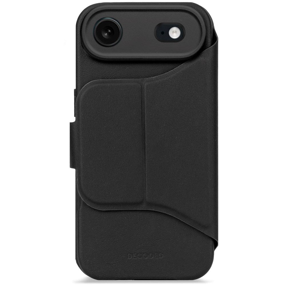 Decoded iPhone Air Textured Detachable Wallet Silikon Deksel - MagSafe Kompatibel - Phantom Black