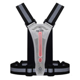 Bee-Safe Løpevest m. LED & Mobillomme - Sølv