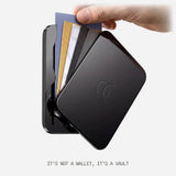 Aluminiumskortholder Arc Pulse Vault - MagSafe Kompatibel - Onyx Black