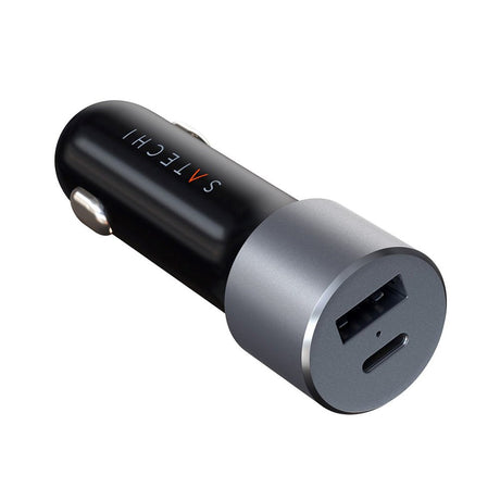 Satechi Power Delivery 72W Billader med USB-A & USB-C - Space Grey